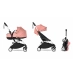 Універсальна коляска 2 в 1 Stokke YOYO³ із люлькою Bassinet та текстилем BABYZEN Ginger (шасі White)