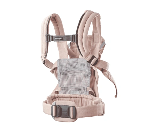 Mochila porta Bebé Harmony BabyBjörn Tejido Woven / Melange, Rosa Claro