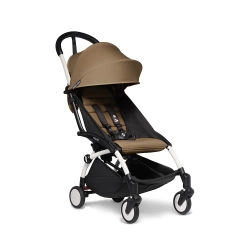 Silla de paseo Stokke YOYO³ + textil BABYZEN 6+ - Toffee (Chasis Blanco) - imagen