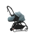 Cochecito silla + capazo Stokke YOYO³ Aqua (Chasis Negro)