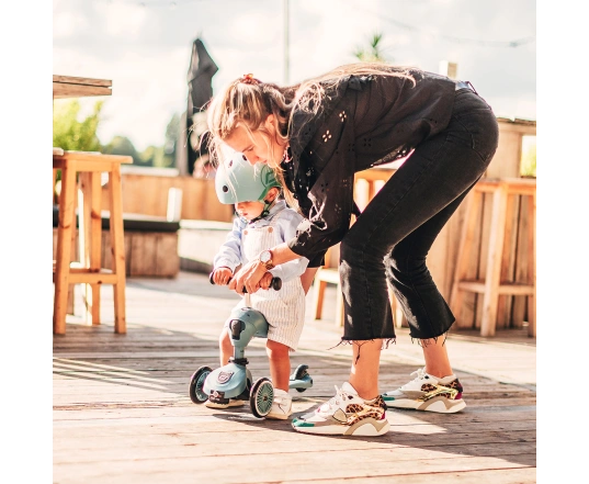 Patinete Scoot and Ride de la serie Highwaykick-1, gris y azul, 1-5 años