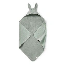 Toalla con capucha Elodie Details  - Mineral green bunny - imagen