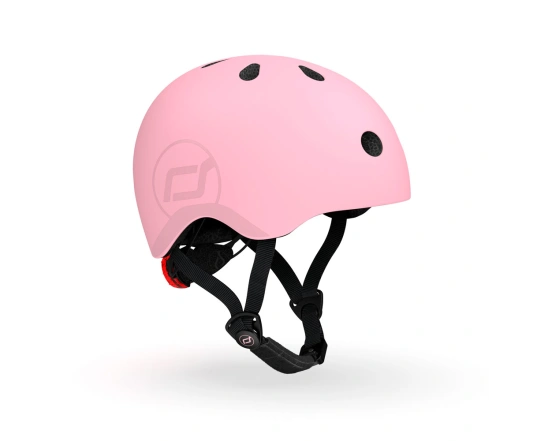 Шолом захисний дитячий Scoot and Ride, пастельно-рожевий, з ліхтариком, 51-55 cm (S-M)
