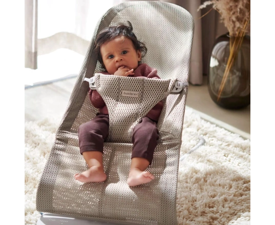 Hamaca Bliss BabyBjörn Tejido Mesh - Gris Arena