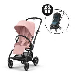 Silla de paseo Cybex Eezy S Twist Plus 2 - BLK Candy Pink + Burbuja de lluvia - imagen
