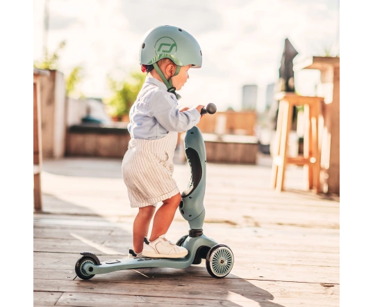 Patinete Scoot and Ride de la serie Highwaykick-1, gris y azul, 1-5 años