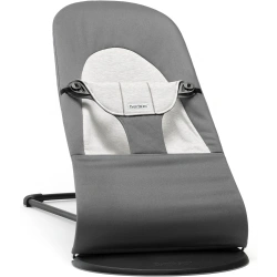 Крісло-шезлонг Balance Soft BabyBjörn (тканина бавовна/джерсі) - Світло-сірий/темно-сірий - зображення