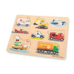 Puzzle de madera New Classic Toys -  Transporte - 8 piezas - imagen