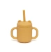 Чашка для із силіконовою соломкою та ручками Petit Monkey - Ochre