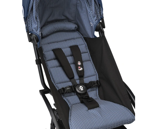 Cochecito silla + capazo newborn shell Stokke YOYO³ Air france/Navy blue (Chasis Blanco)