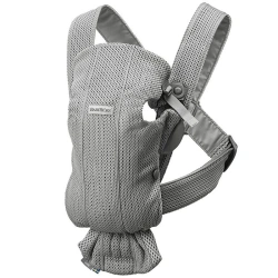 Рюкзак-кенгуру Bebé Mini BabyBjörn (тканина сітка) - Сірий - зображення