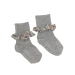 Calcetines Suela Antideslizante Bambú Liberty Grey Melange 6-12 meses  - imagen