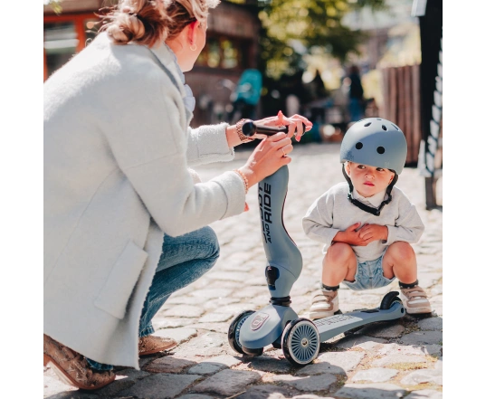 Patinete Scoot and Ride de la serie Highwaykick-1, gris y azul, 1-5 años