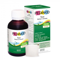 Remedio natural bebible para la tos seca y húmeda PEDIAKID TOUX SECHE ET GRASSE 125 ml - imagen