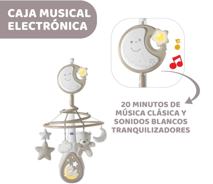 Móvil de cuna Chicco Next2Dreams neutral-33 Móvil de cuna Chicco Next2Dreams neutral – tienda oficial en KIDSLINE | Productos originales-33 - imagen