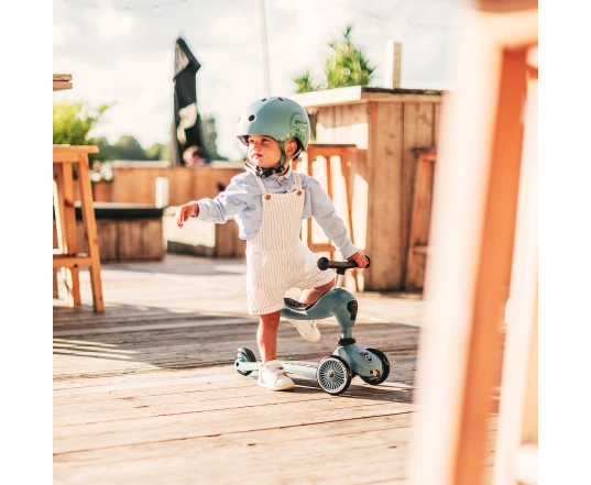 Patinete Scoot and Ride de la serie Highwaykick-1, gris y azul, 1-5 años