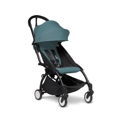 Прогулянкова коляска Stokke YOYO³ + Текстиль BABYZEN з 6 місяців Aqua (шасі Black) - зображення