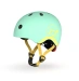 Casco infantil Scoot and Ride 45-51 cm (XXS-S) Kiwi (con linterna)