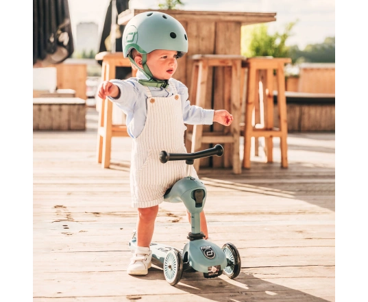 Patinete Scoot and Ride de la serie Highwaykick-1, gris y azul, 1-5 años