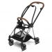 Універсальна коляска 2 в 1 Cybex Mios люлька Deep Black + прогулянка Sepia Black (шасі Chrome) | KIDSLINE-62 - зображення