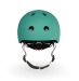 Casco infantil Scoot and Ride 45-51 cm (XXS-S) Gris verde (con linterna)