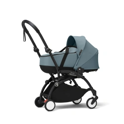 Cochecito silla + capazo newborn shell Stokke YOYO³ Aqua (Chasis Negro) - imagen