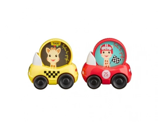 Set de 2 vehículos Vulli Sophie la girafe