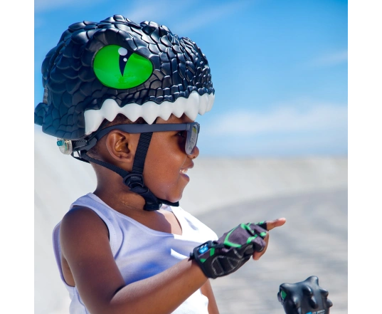 Casco Crazy Safety Black Dragon (con linterna)