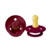 2 Chupetes BIBS Colour Round Coral/Ruby 6-18 M