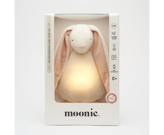 Conejito musical con luz de noche MOONIE 2.0 Powder