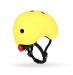 Casco infantil Scoot and Ride 51-55 cm (S-M) - Limon (con linterna)