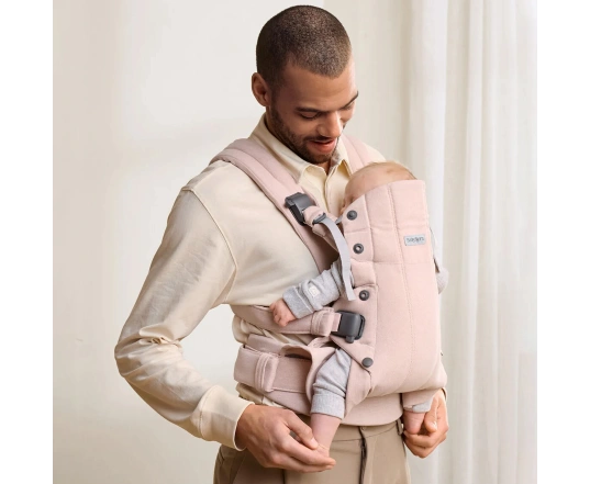 Mochila porta Bebé Harmony BabyBjörn Tejido Woven / Melange, Rosa Claro