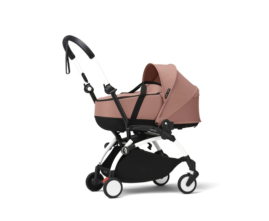 Cochecito silla + capazo newborn shell Stokke YOYO³ Ginger (Chasis Blanco)