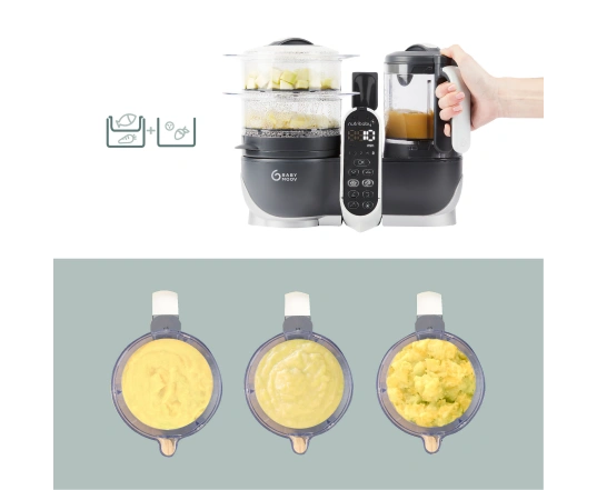 Блендер - пароварка Babymoov Nutribaby+ Grey