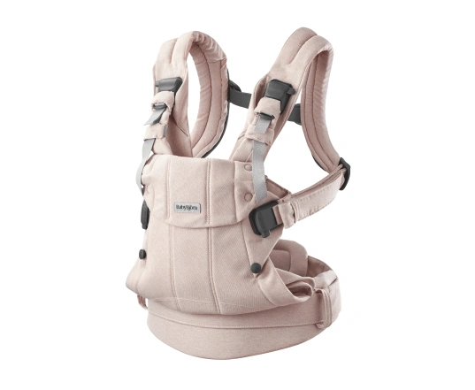 Mochila porta Bebé Harmony BabyBjörn Tejido Woven / Melange, Rosa Claro