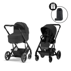 Універсальна коляска 2 в 1 Cybex Balios S Lux Moon Black  - зображення
