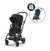 Прогулянкова коляска Cybex Eezy S Twist Plus 2 - BLK Magic Black + Дощовик