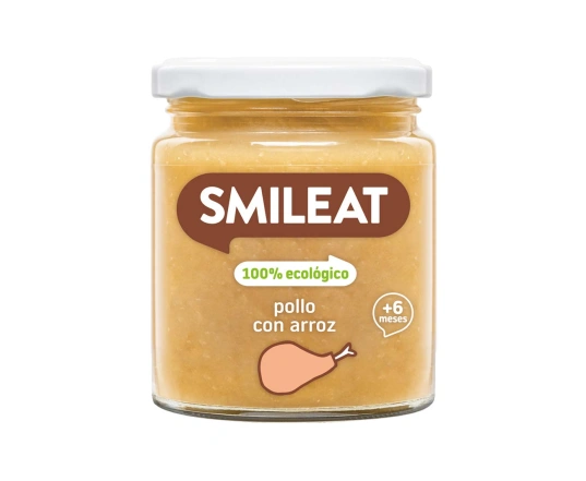 Органічне пюре Smileat Курка з рисом (230 г)