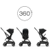 Прогулянкова коляска Cybex Eezy S Twist Plus 2 - BLK Magic Black