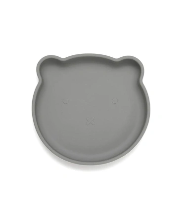 Тарілка з присоскою Petit Monkey Bear Pewter Green - зображення