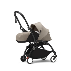 Cochecito silla + capazo Stokke YOYO³ Taupe (Chasis Negro) - imagen