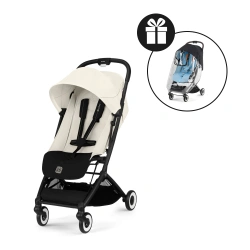 Silla de paseo Cybex Orfeo BLK Canvas White + Burbuja de lluvia - imagen