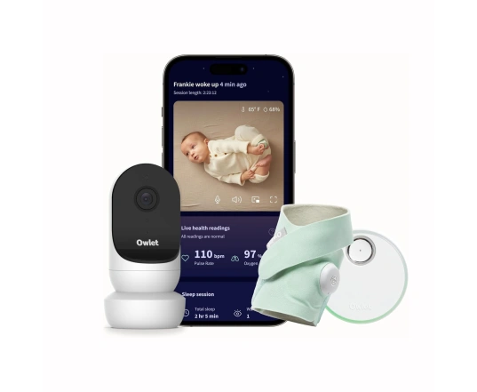 Розумний монітор-шкарпетка для немовлят OWLET Dream Sock + камера Cam2 - EU - Mint