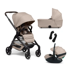 Cochecito completo Joolz Hub2 silla + capazo + silla de coche - Sandy taupe - imagen