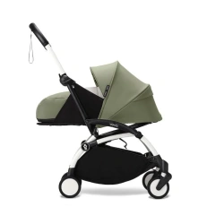 Cochecito silla + capazo Stokke YOYO³ Olive (Chasis Blanco) - imagen