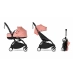 Cochecito silla Stokke YOYO³ + capazo Bassinet y recambio textil BABYZEN Ginger (Chasis Negro)