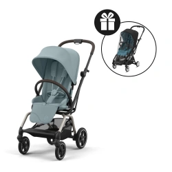 Silla de paseo Cybex Eezy S Twist Plus 2 - TPE Stormy Blue + Burbuja de lluvia - imagen