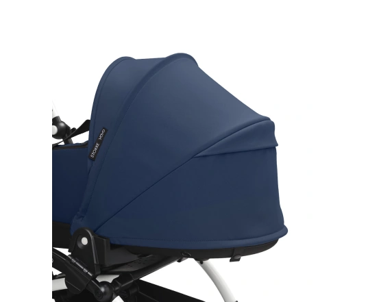 Cochecito silla + capazo newborn shell Stokke YOYO³ Air france/Navy blue (Chasis Blanco)