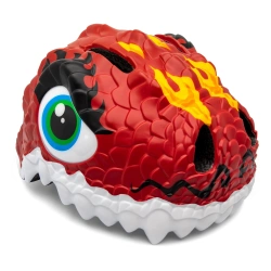 Casco Crazy Safety Dragon Rojo (con linterna) - imagen