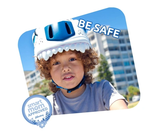 Casco Crazy Safety Tiger Blanco (con linterna)